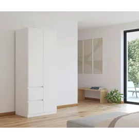 Rauch Drehtürenschrank MAINZ 91 x 210 x 54 cm Weiß