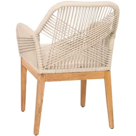 Mendler Gartenstuhl HWC-H56b 58 x 58 x 85 cm beige