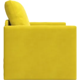 vidaXL Schlafsessel 2-in-1 Dunkelgelb 74x77x81 cm Samt