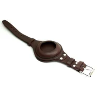 Lederband & Hülle kompatibel mit DH GSTP Omega Doxa Jaeger Elgin OF Taschenuhr braun SS