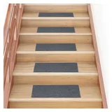 vidaXL Stufenmatte, Stufenmatten Selbstklebend 30 Stk. Hellgrau 60x25cm Rechteckig,