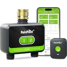 RAINPOINT Bewässerungscomputer 2 Ausgänge schwarz