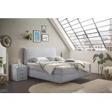 ED EXCITING DESIGN Boxspringbett ¦ grau ¦ Maße (cm): B: 185 H: 126