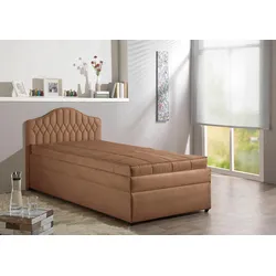 Polsterbett MAINTAL, braun (cappuccino), B:110cm, Betten