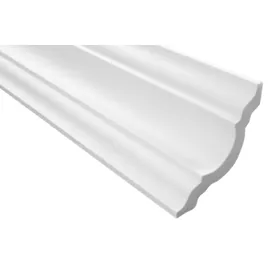 Marbet Design Stuckleisten XPS Styropor weiß - Deckenleisten Deckenstuck Leisten E-Leisten - (50 Meter / 25 Leisten E-15)