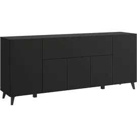 Home Affaire Sideboard Phuket II 180 x 76 x 37,5 cm schwarz