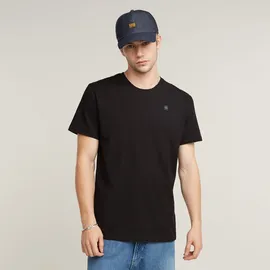 G-Star Base-s Ribbed Kurzarm-T-Shirt Dark Black S