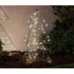 Tchibo - LED-Outdoor-Tanne - silber