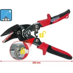 KS Tools Figuren-Durchlaufschere, rechtsschneidend