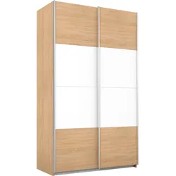 rauch Schwebetürenschrank »Quadra Kleiderschrank BESTSELLER Schrank Gaderobe«, mit Möglichkeit zur individuellen Frontgestaltung, leichtgängige Türen rauch struktureichefarben hell/weiß