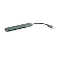 ROLINE USB 3.2 Gen 1 Hub, 4fach, Typ C Anschlusskabel