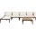 Beliani Bracciano Lounge Set 2-teilig hellbraun