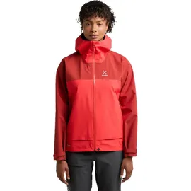 Haglöfs Front Proof Regenjacke Damen Poppy Red/Corrosion S