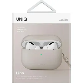 Uniq Lino AirPods Pro 2 genSilikonhülle (2022/2023) beżowy/beige elfenbein
