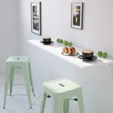 Wandklapptisch Nico Klapptisch Küchentisch Schreibtisch Weiß Matt - 80 cm