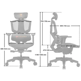 Cougar Argo One Gaming-Stuhl Orange