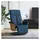 vidaXL Massagesessel mit Fußteil Polyester 87 x 104,5 x 87 cm Blau