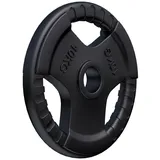 GORILLA SPORTS Hantelscheibe Hantelscheibe 50/51mm Olympia Gummi Gripper 1,25-25 KG, 10 kg, (1-tlg) schwarz