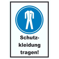 Schutzkleidung tragen Schild A0 (841x1189mm)