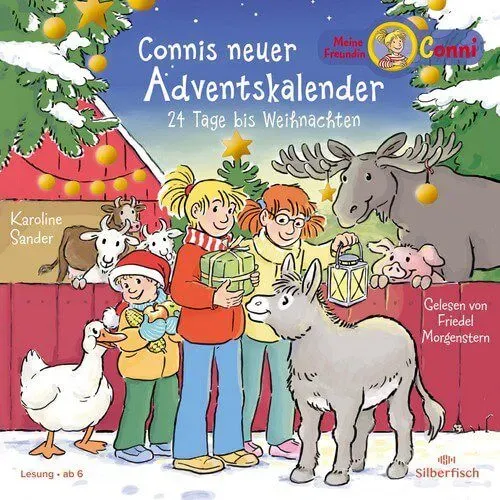 Meine Freundin Conni - Connis neuer Adventskalender, 2 CDs - 24 Tage bis Weihnachten. Ein fröhlich-buntes Adventskalenderhörbuch zum Verkürzen der