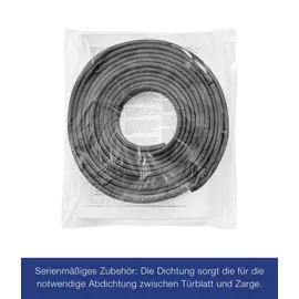 Hörmann Kellertür mit Lichtausschnitt anthrazitgrau 87,5 x 200 cm