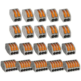 vasalat Set WAGO 222 2, 3, 5 adrig bis 4mm2, - WAGO 222 2/3/5 adrig