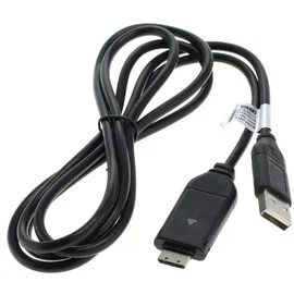 Powery USB-Ladekabel für Samsung ST10/ST30/ST45/ST50/ST60/ST61/ST65/ST70/ST80/ST90/ST95/ST500 Schwarz