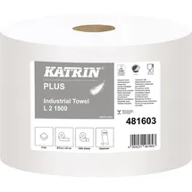Katrin Putztuchrolle L2 481603 2lagig weiß 1.500 Blatt 2 St./Pack.