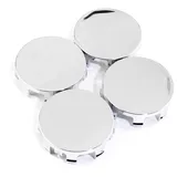 RhinoTuning 4 Stück Radnabenkappen für Lincoln OD 57 mm ID 57 mm, Silber Radnabenabdeckung Geeignet für 1995-2002 Mark Series Rad, Felgendeckel