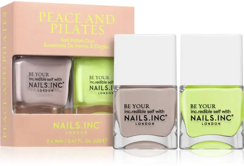 Nails Inc. Peace and Pilates Set mit Nagellacken