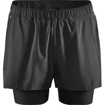 Craft ADV ESSENCE 2-IN-1 STRETCH SHORTS Herren Schwarz XL