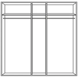WIMEX Stockholm, rustikale Optik im Industrial Design, Made in Germany« mit Spiegel, 225x58x210 cm, Made in Germany