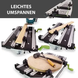 Trutzholm Werkbank Aluminium klappbar höhenverstellbar 7 Stufen schwarz