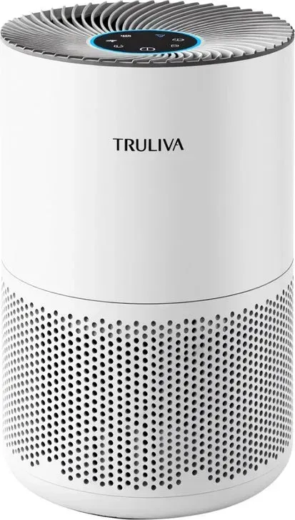 TRULIVA Luftreiniger, CADR 260 m3/h, 3-in-1 H13 HEPA-Filter, 24-Stunden-Timer, Luftreiniger, entfernt 99,97 % von Allergenen, PM2.5, Rauch, Pollen, Milben und Schadstoffen