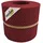 zaunzu® Sichtschutzstreifen Rille Gelocht 26 x 19 cm Bordeauxrot PP 2 St.