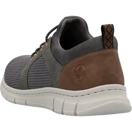 Rieker Herren B7796 Slipper, Grau, 42 EU