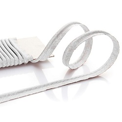 buttinette Paspelband, silber glitzernd, 4 mm Ø, 5 m
