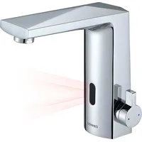 Lonheo Infrarot Sensor Wasserhahn Chrom Bad Automatik Waschtischarmatur Einhebelmischer Waschbecken Mischbatterie Badarmatur mit einstellbarem Temp...