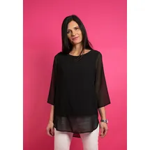 Seidel Moden Langarmbluse schwarz 36