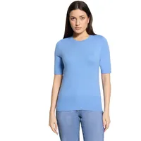 Betty Barclay Basic-Pullover Kurzarm Blau 36