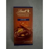 Lindt Weihnachts-Chocolade Mandel Tafel 100g