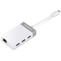 Trendnet TUC-ETGH3 3 Port USB-Kombi-Hub Grau
