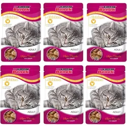 SUPER BENEK Adult Beutel mit Huhn für Katzen 24x100g