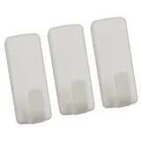 Metaltex Klebehaken pullCLEAN Rechteckig 3 Stück Weiß