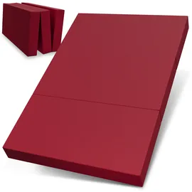 eloneo Klappmatratze Gästematratze, 160x195x15 cm, rot