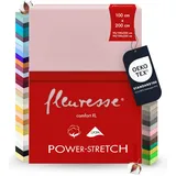 FLEURESSE Comfort XL 001119 Jersey 90 x 200 - 100 x 220 cm rose