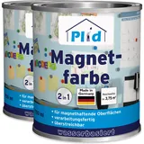 Plid Plid® Magnetfarbe 1,5L Anthrazitgrau für ca. 4m2/ Magnet Farbe Magnetlack Magnetwand