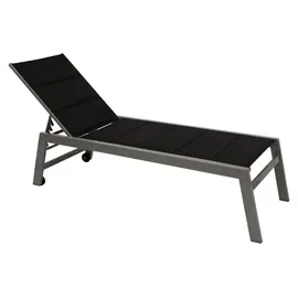 FRG Sonnenliege 200 x 70 x 30 cm Grau