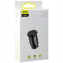 Baseus Autoladegerät 2x USB 3,1 A Schwarz