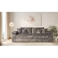 Big-Sofa HOME AFFAIRE "Soft&Cosy XL, B: 246 cm - OTTO. Verlässliche Qualität.", beige (taupe), B:246cm T:123cm, 100% Polyester, Sofas, Big-Sofa, Mega-Sofa, Cord oder Chenille-Struktur, mit Federkern & 4 Zierkissen, Topseller